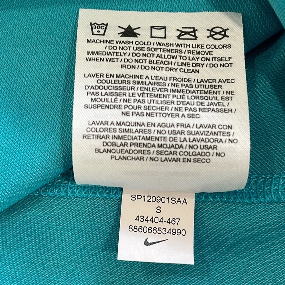 Nike Dri-Fit Racerback Turquoise Tennis Tank-Small Matching Skirts Sold Separate - Picture 7 of 8